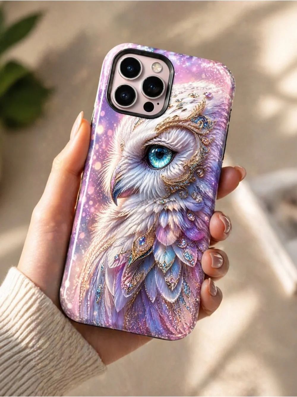 Luxury Owl Phone Case | Dark & Pastel | Dual Layer Protection | Glossy Finish